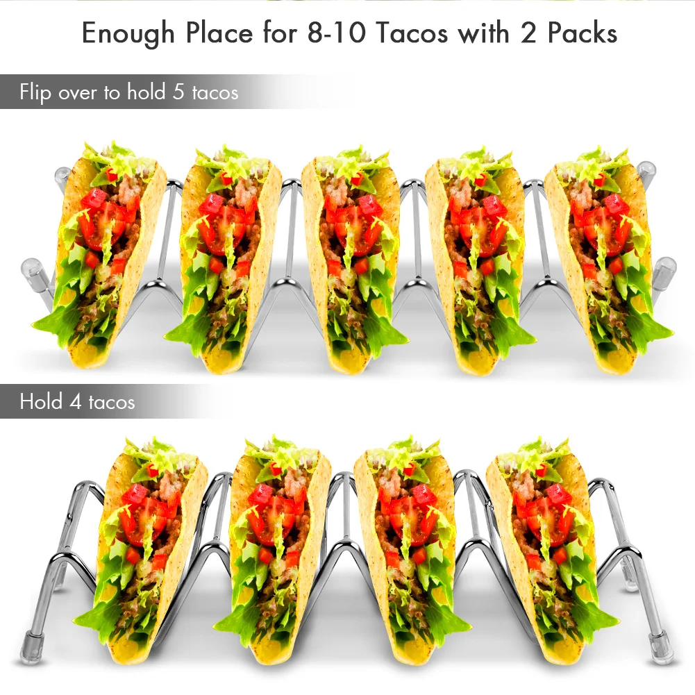 Набор из 2 держателей Taco высококачественной нержавеющей стали стойка для детей