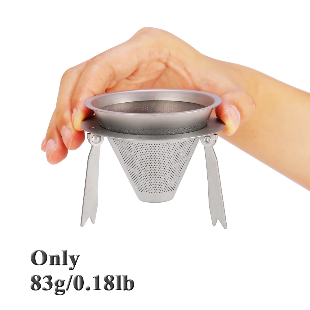Титановый фильтр для кофе отстегивающийся держатель кофейного фильтра набор с