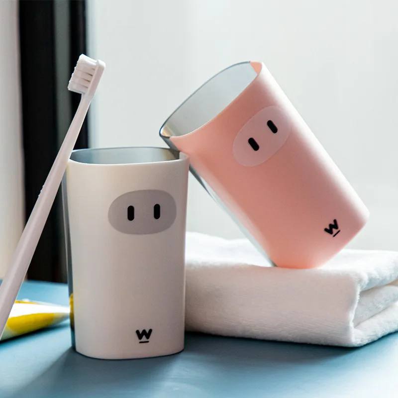 

Creative pig design environmentally friendly color mouthwash cup wash cup creative mouthwash cup home couple toothbrush cup