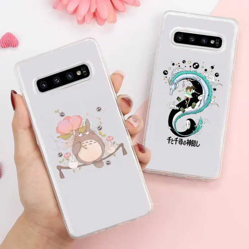 

Spirited Away Japan anime Totoro Phone Case Transparent For Samsung Galaxy A S Note 9 10 51 50 71 70 80 20 21 30s ultra plus