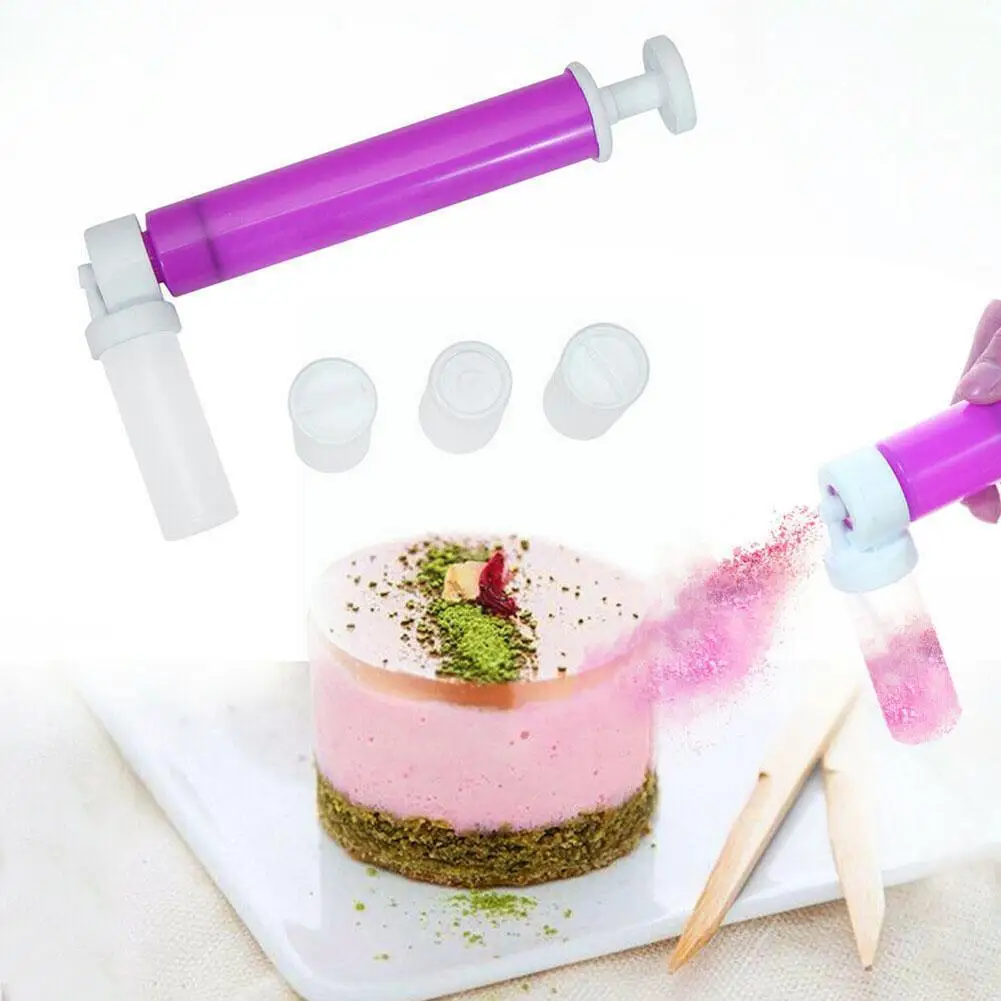 

Cake Coloring Duster Manual Airbrush For Cake Decorating Cake Pastry Dusting Spray Tube Color Duster Baking Tool F0V9