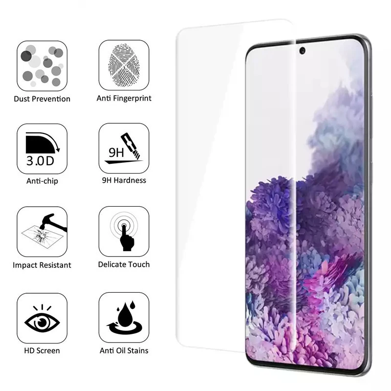 Чехол из закаленного стекла для Samsung Note 9 8 S9 S8 Plus S7 S6 Edge защитное стекло защита