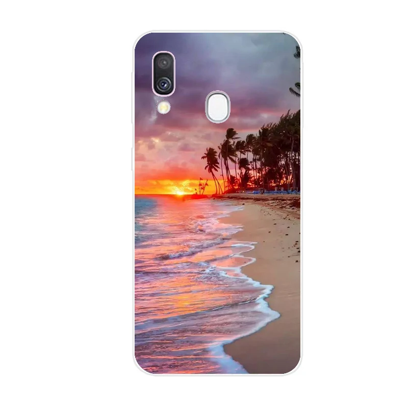 Темный хаки Чехол для samsung A40 Чехол Мягкий силиконовый чехол для телефона для samsung Galaxy A40 A 40 A405 SM-A405F A405F Мультяшные ракушки - Цвет: Темный хаки