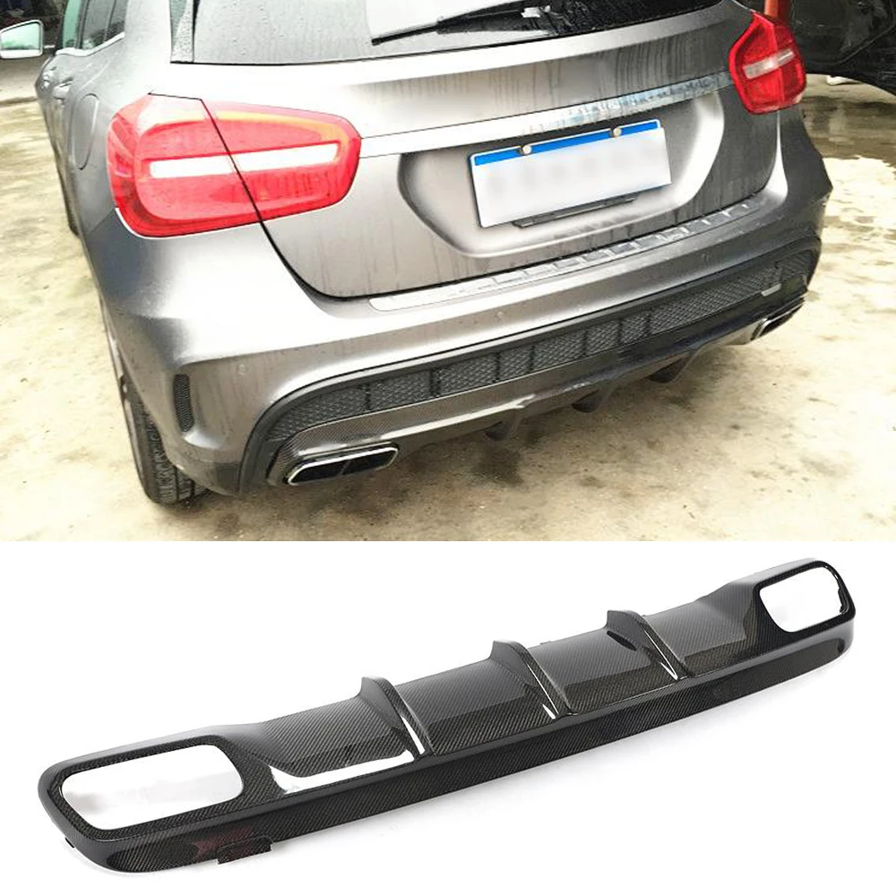 Углеродное волокно/FRP задняя губа диффузор Бампер корпус комплект для Mercedes-Benz GLA