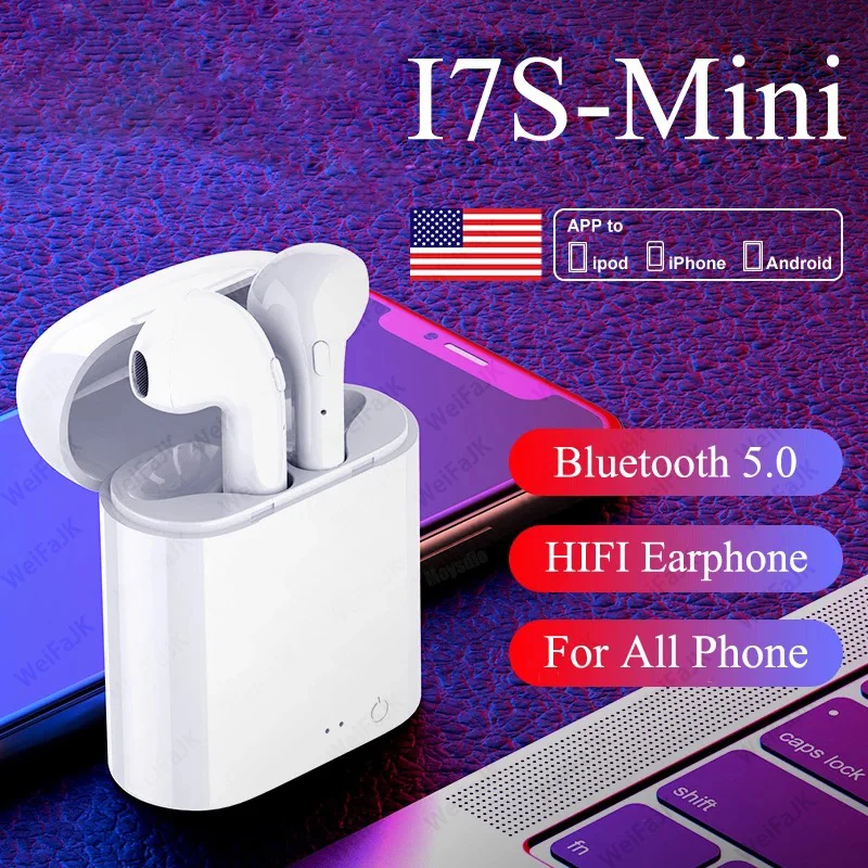 

i7s TWS Bluetooth 5.0 Earphones Wireless Headphones Sport Earbuds Headset With Mic For All Smart Phone Xiaomi Huawei Samsung LG