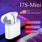 Беспроводные спортивные наушники i7s TWS, Bluetooth 5,0, Спортивная гарнитура с микрофоном для всех смартфонов Xiaomi Huawei Samsung LG