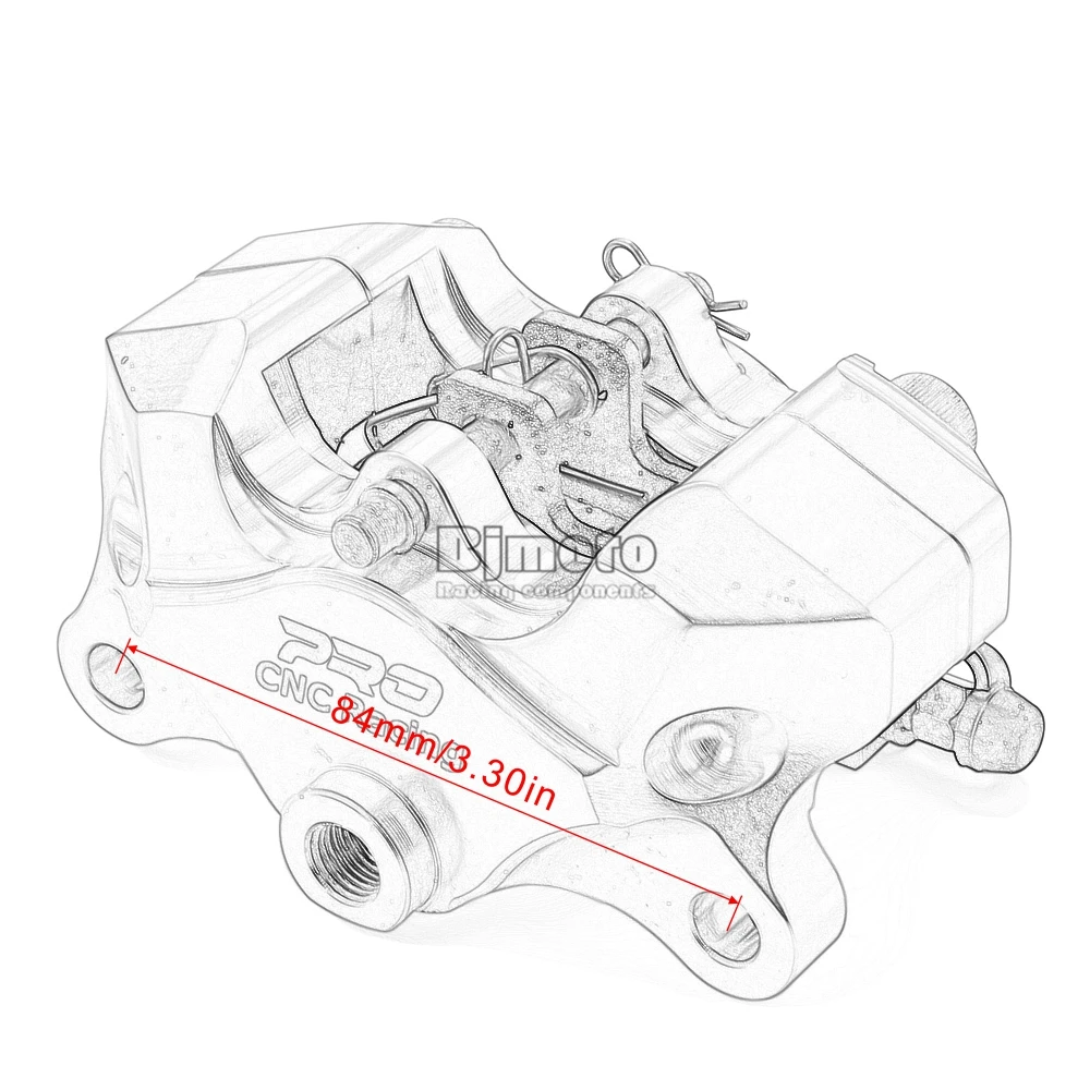 BJMOTO тормозной суппорт для Ducati Monster S4R S 696 848/EVO CBR1000RR R1 мотоциклетные задние дисковые тормоза Главный цилиндр насоса