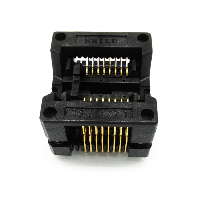 

Free SOP16 SOIC16 SO16 Test burn in Socket Pin Pitch 1.27mm IC Body Width 5.4mm 209mil ots16(20)-1.27-01 Test Socket Adapter