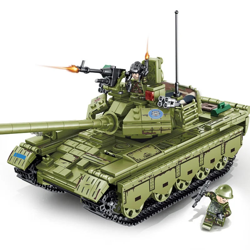 

812pca Военная Вторая мировая война, армейские фигурки, основной боевой танк, модель автомобиля, строительные блоки, наборы, детские развивающ...