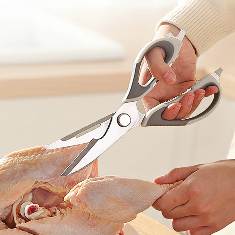 Кухонные ножницы многофункциональные бриллиантовые съемные для куриных костей