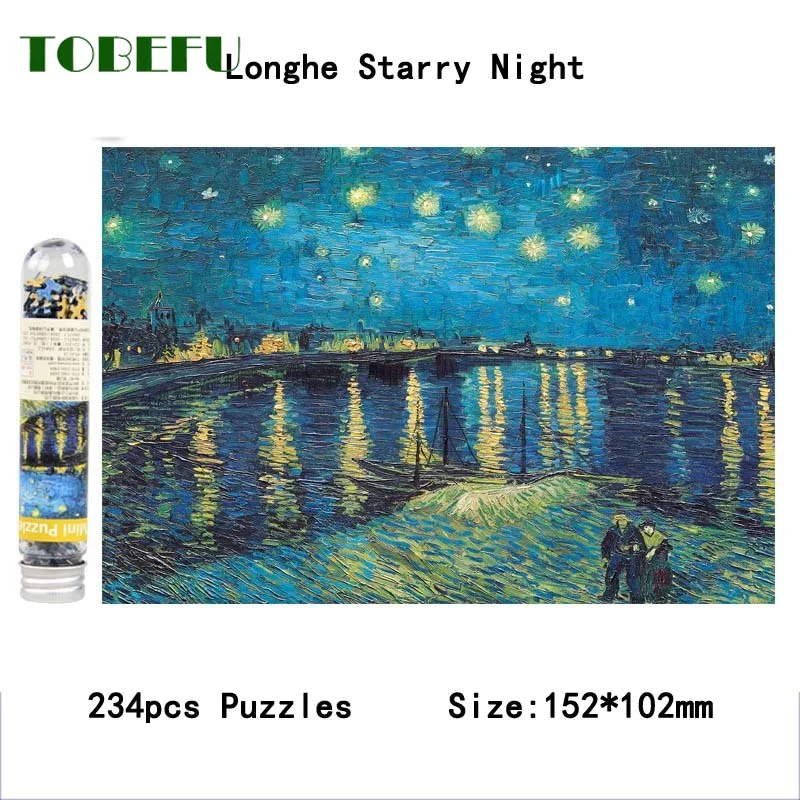 

TOBEFU 234Pcs Mini Test Tube Puzzle Oil Painting Jigsaw Educational Toys Starry Sky Party Birthday Gifts For Children Adults