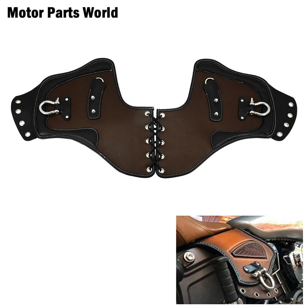 

Мотоциклетные универсальные теплозащитные дефлекторы из искусственной кожи коричневого цвета для Harley Dyna Fatboy Touring Roadking Sportster XL Softail