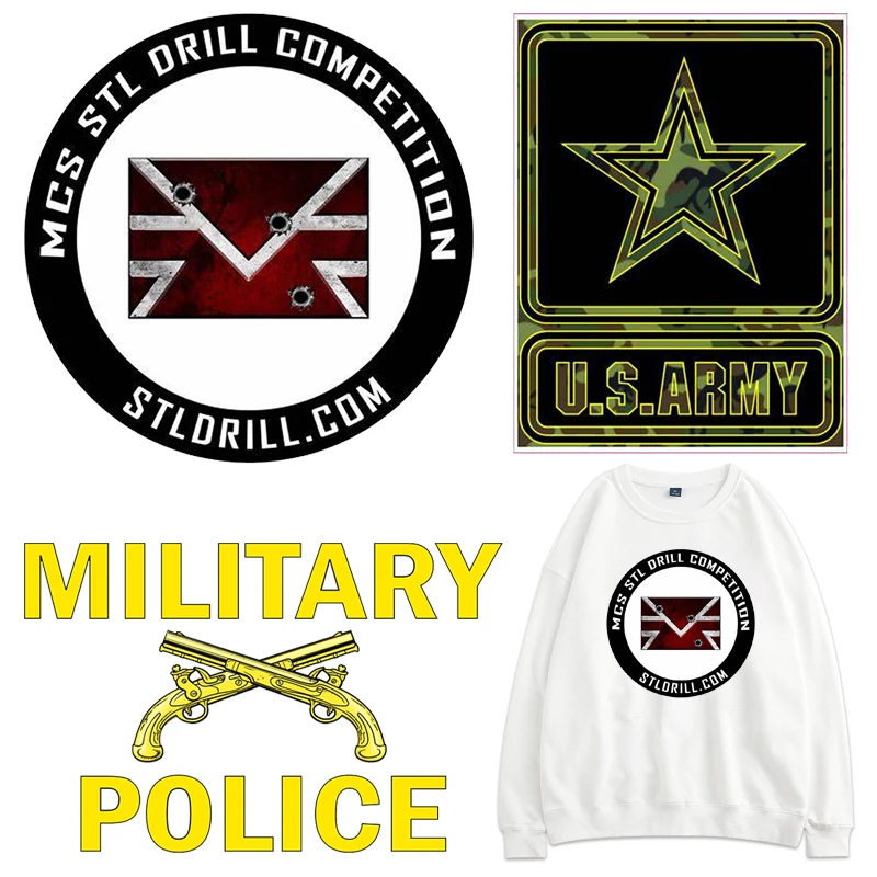 Airsoft патчи пентаграмма Термальность наклейки на одежде ткань термонаклейки для