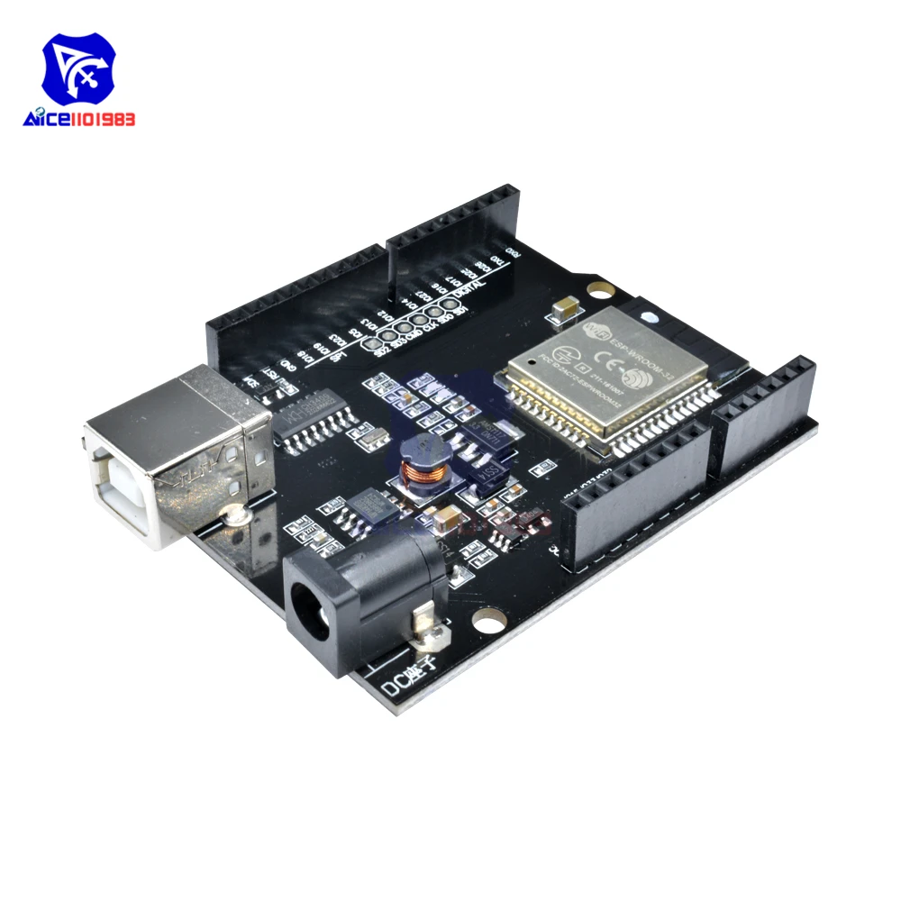 Плата расширения беспроводного интерфейса diymore WeMos D1 ESP32 WiFi Bluetooth CH340 USB Тип B для