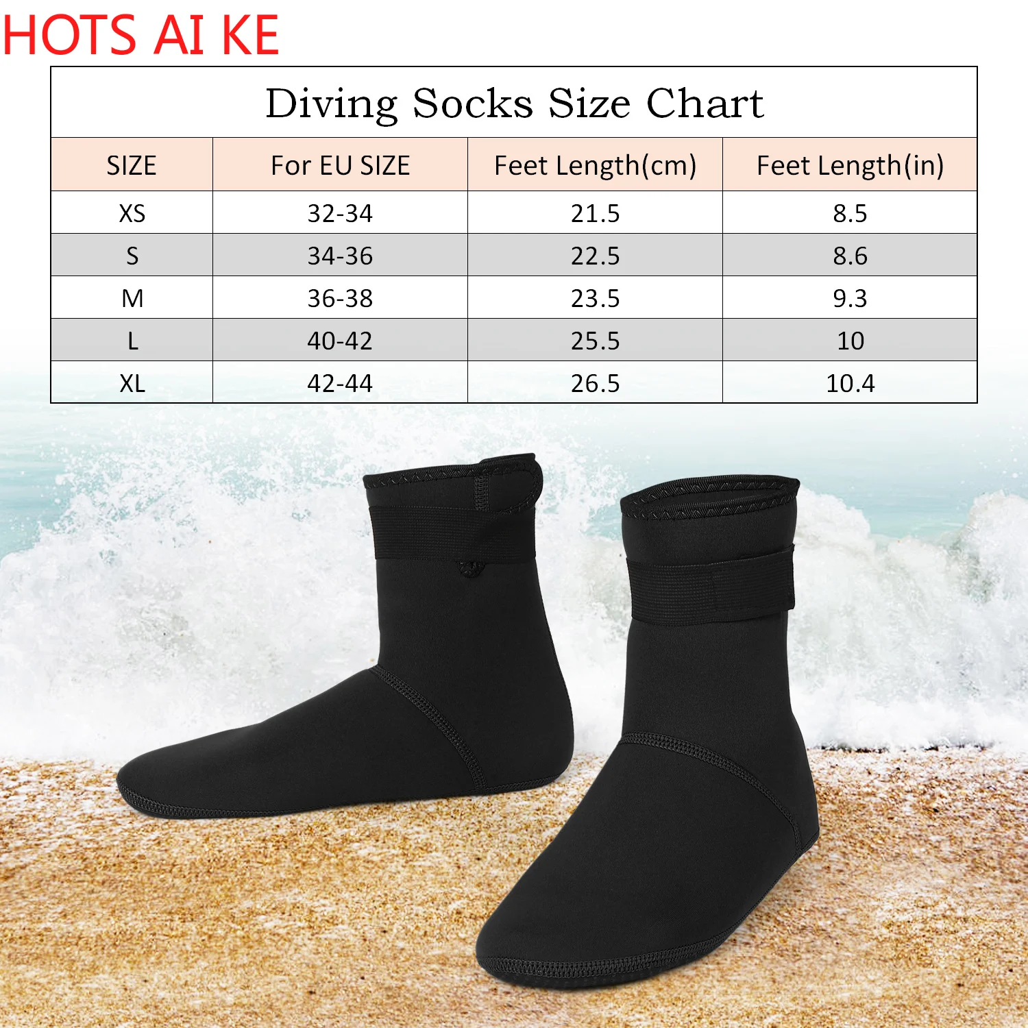 

Diving Socks 3MM Neoprene Swimming Socks Swimwear Warm Snorkeling Socks For Beach Swimming Diving Surfing Snorkeling