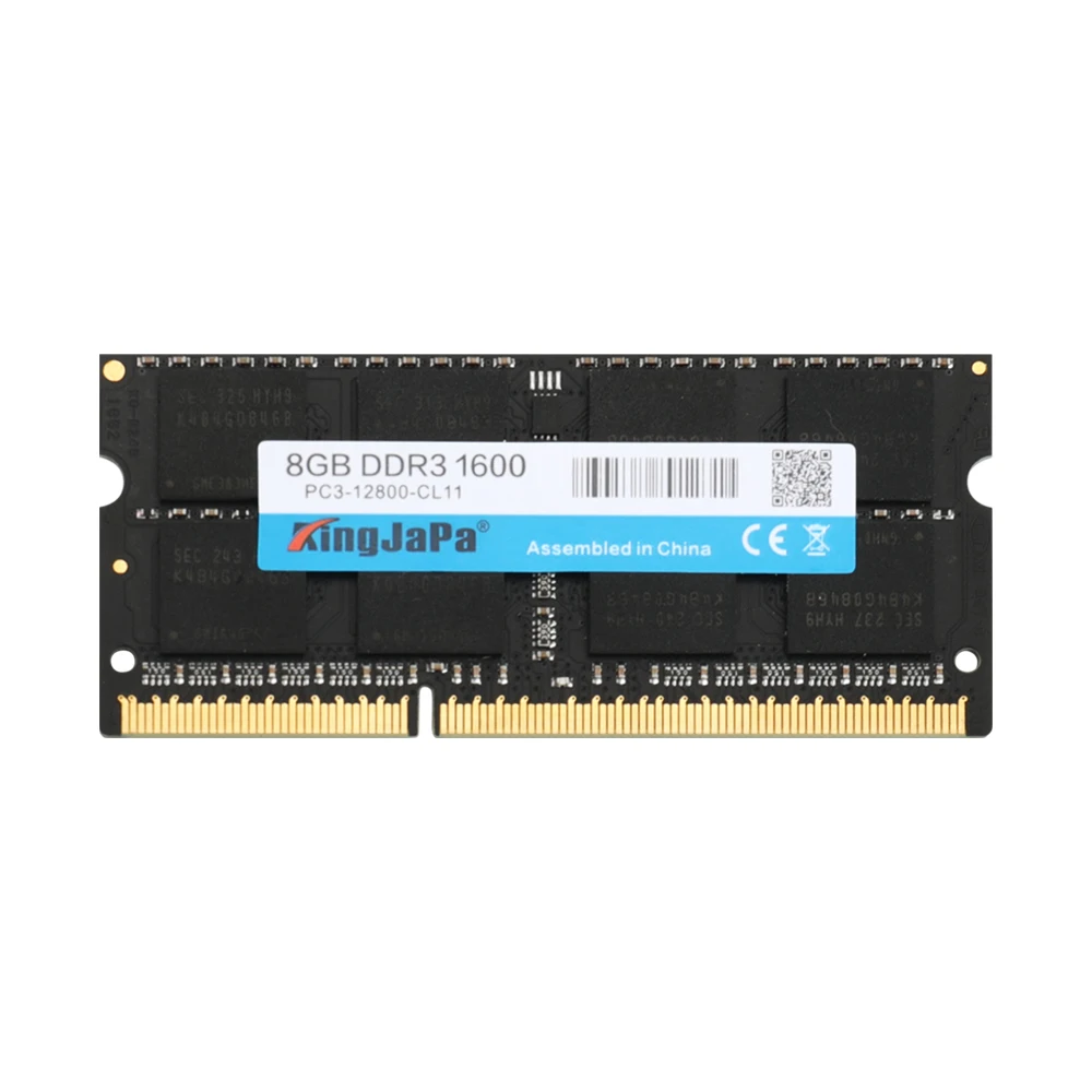 Новый ноутбук KingJaPa 8 Гб оперативной памяти DDR3 1600 МГц 4 для ноутбука Sodimm Memoria 2