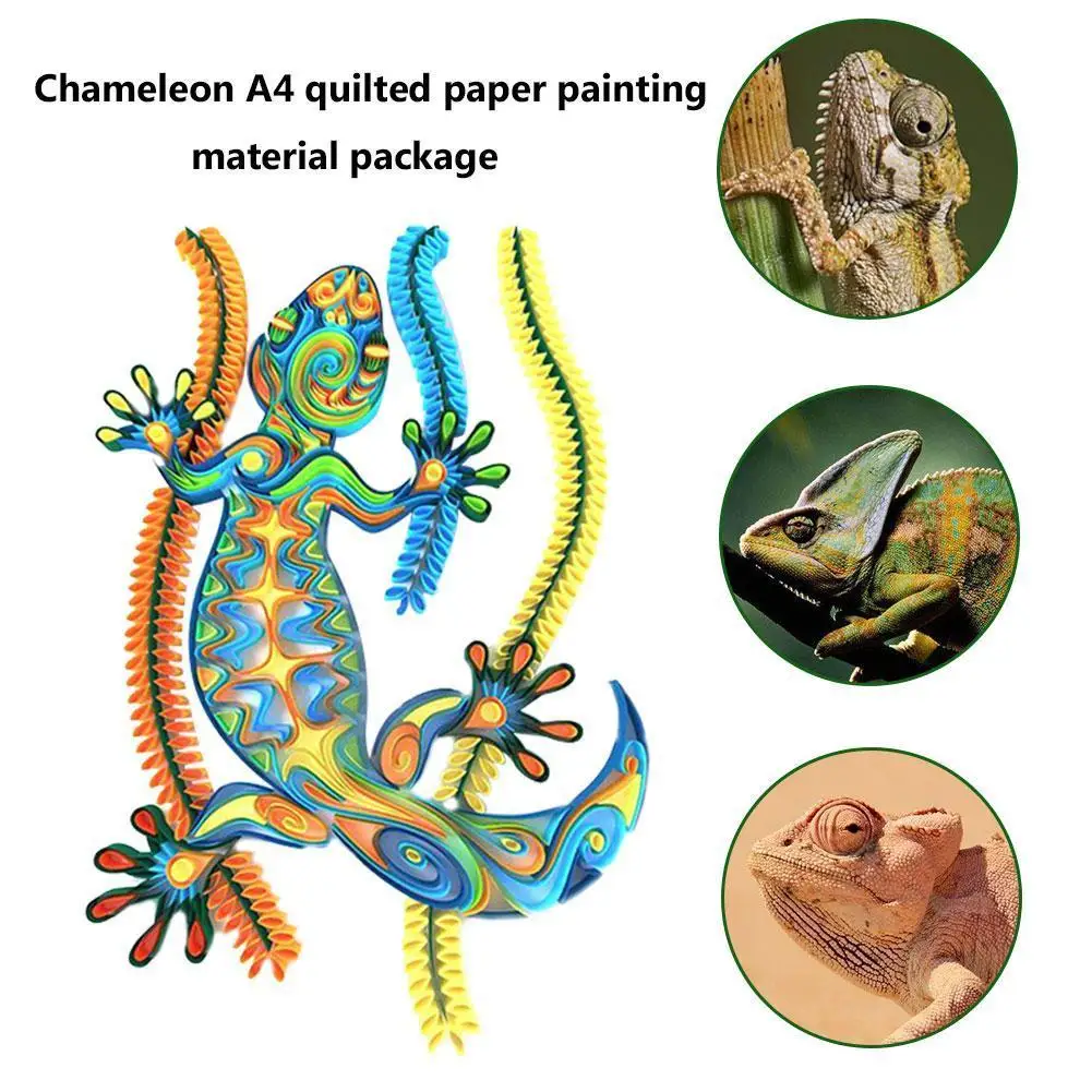 

Сделай Сам, сова, хамелеон, картина из бумаги, рукоделие, A4, 3d набор инструментов для оригами, квиллинга, домашний декор, скрапбукинг, ремесла,...