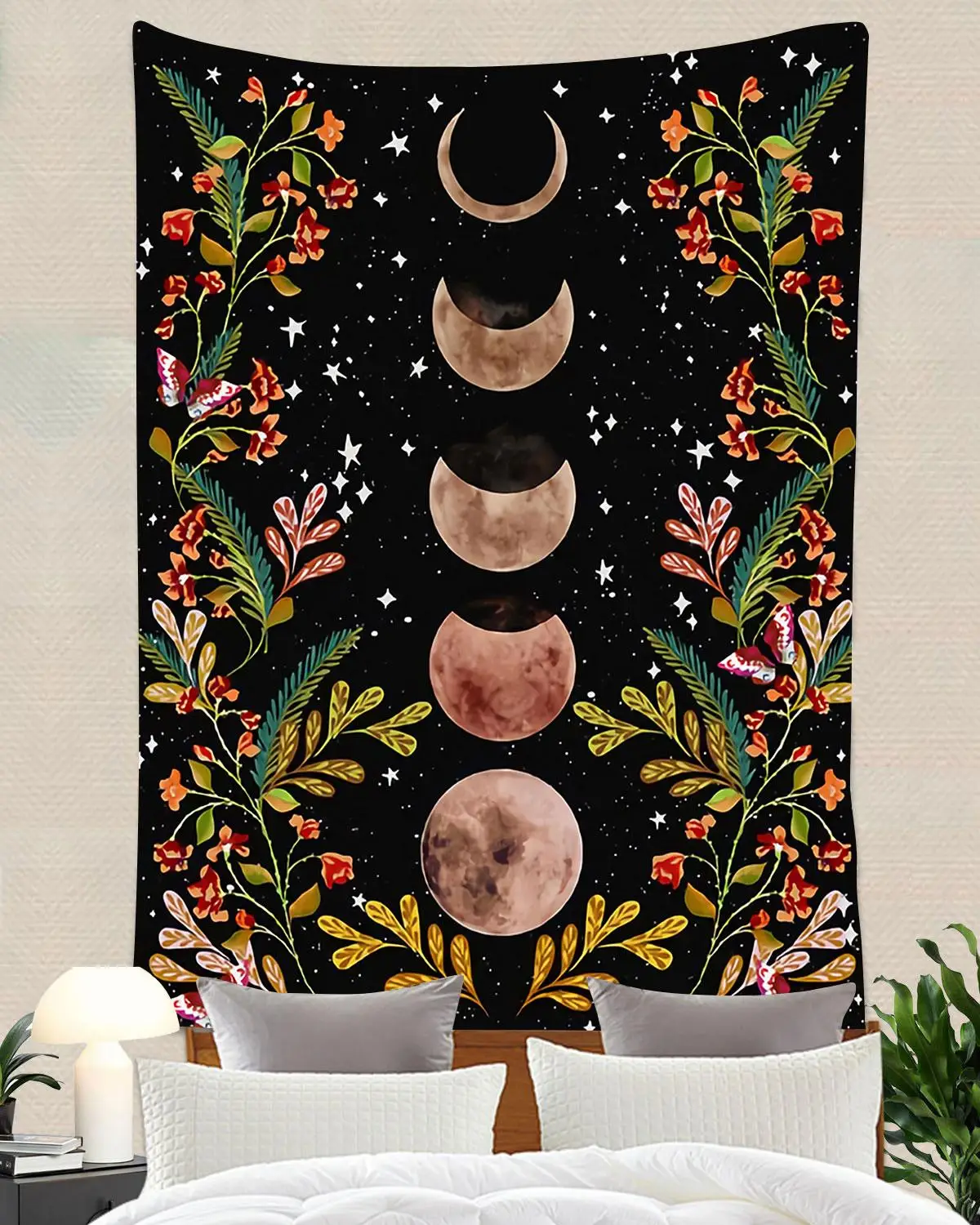Гобелен simсант с изображением священного дерева Луны гобелен животных Ночной