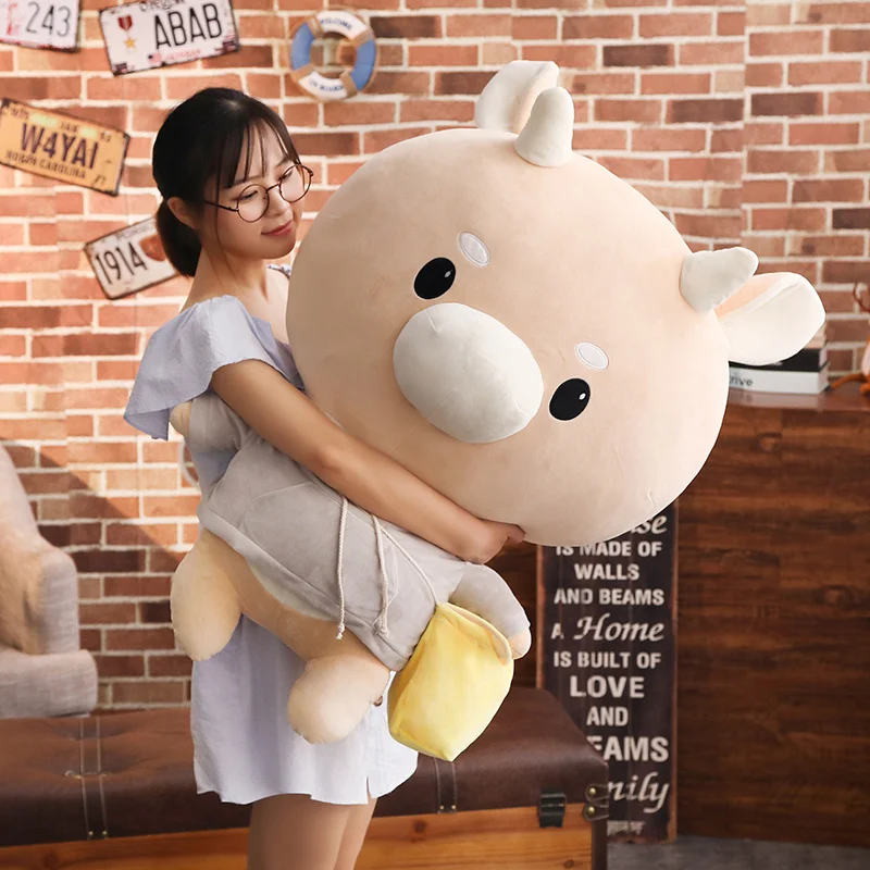 

1pc Giant Lovely Whats Wrong With Secretary Kim Hard Caw Pet Doll Plush Korean Drama Cow Stuffed Child Kid Toy Birthday Gift