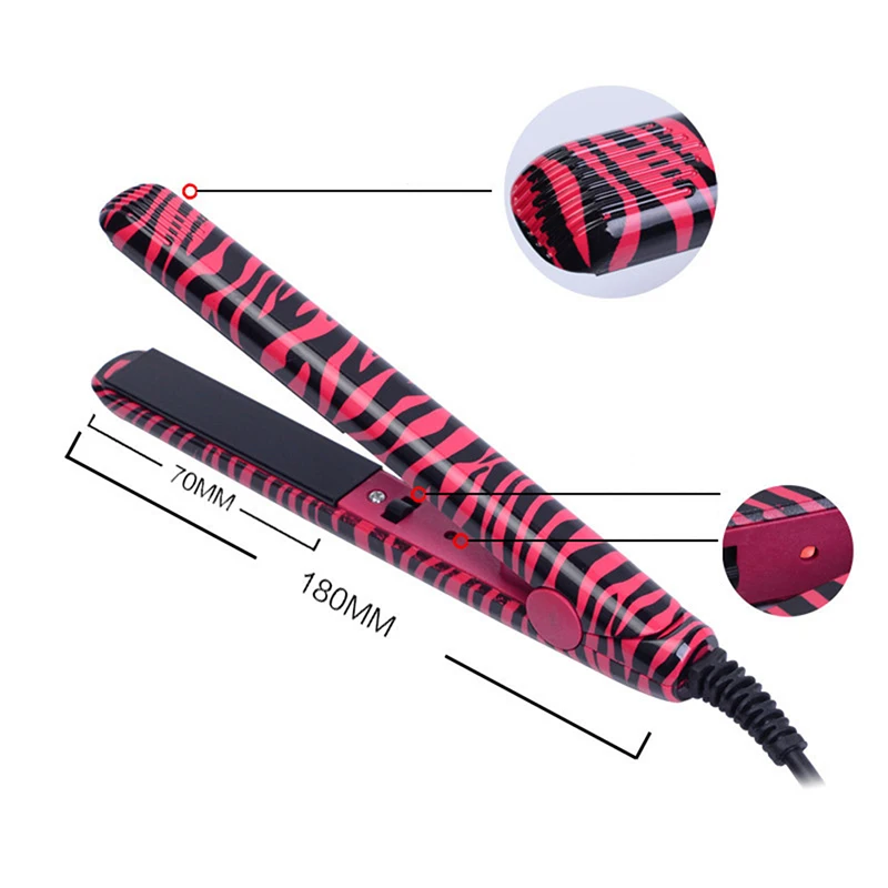 

100-240V Pro Hair Straightening Irons Hairs Flat Iron Curling With EU Plug Adapter Straightener Salon Styling Tools