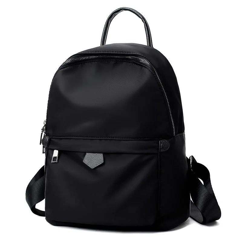 

Нейлоновый женский рюкзак 11 л 2020, модные школьные дорожные рюкзаки, сумка для подростков, корейский рюкзак, Женский однотонный Серый Черный ...