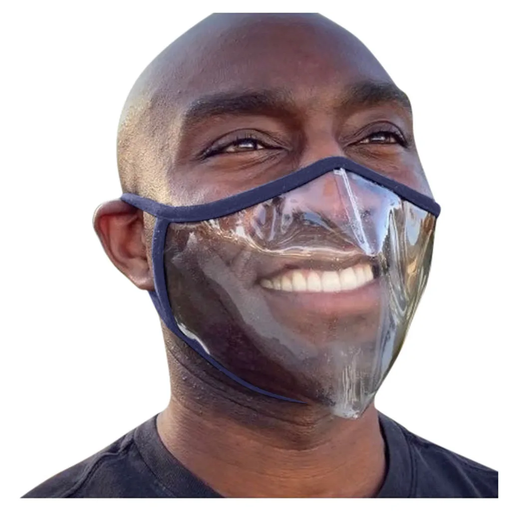 Маска повязка с прозрачным окном для глухих и плохих людей быстрая доставка в