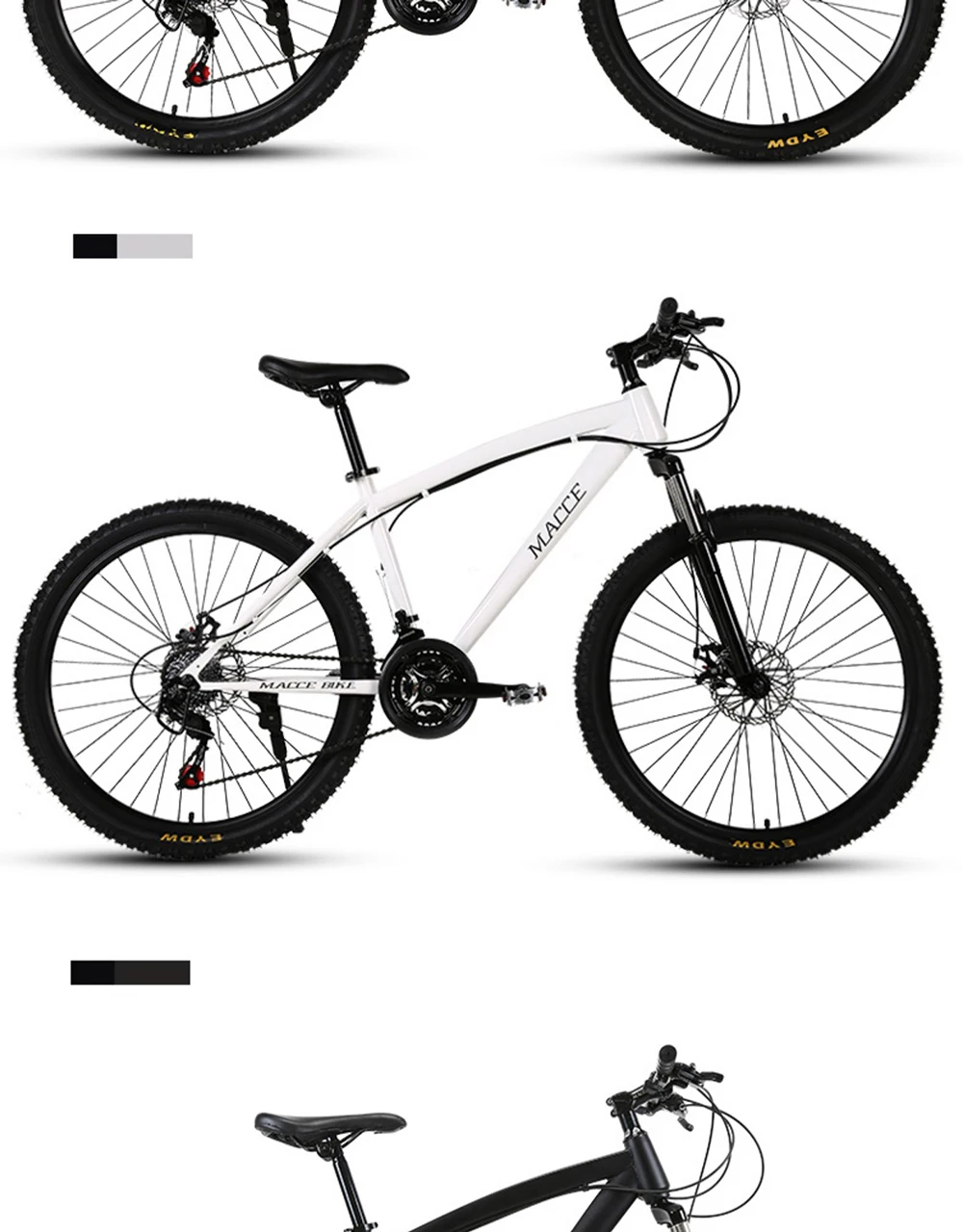 Горный велосипед MTB 21/24/27 Скорость двойной дисковый тормоз 2426 дюймов и студенток одного колеса переменной Скорость велосипеда