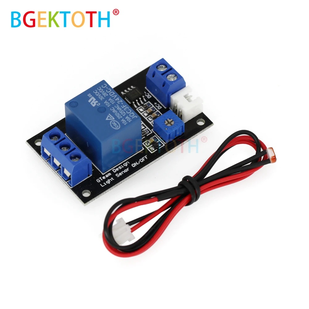 

dc 12V Photoswitch Photoresistance LDR Photoresistor + Relay Module Light Detect