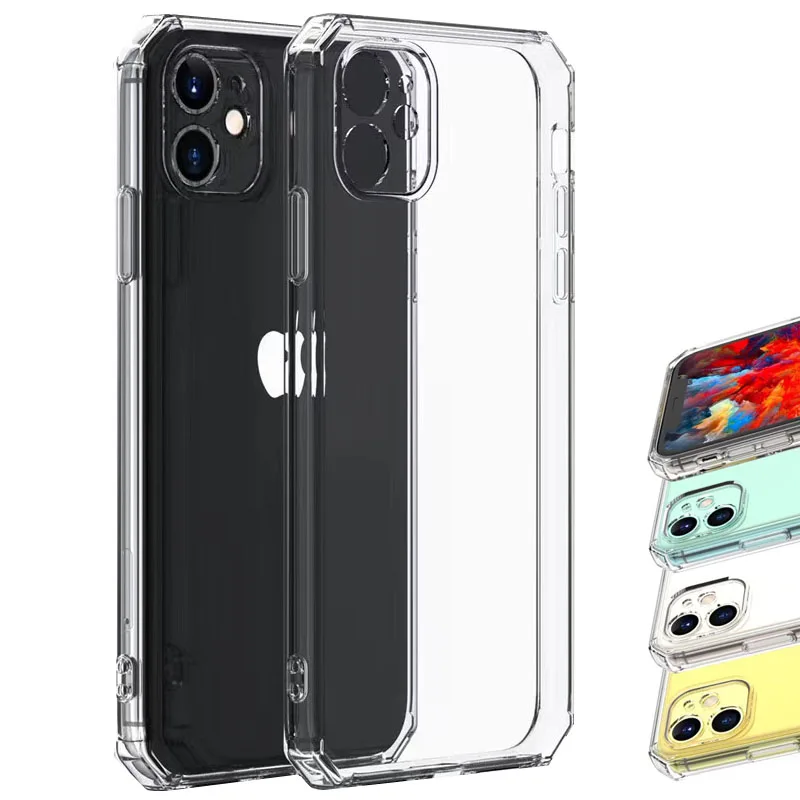 

Противоударный прозрачный чехол-бампер для iPhone 11 pro Max X XR XS Max 6s 7 8 Plus SE 12
