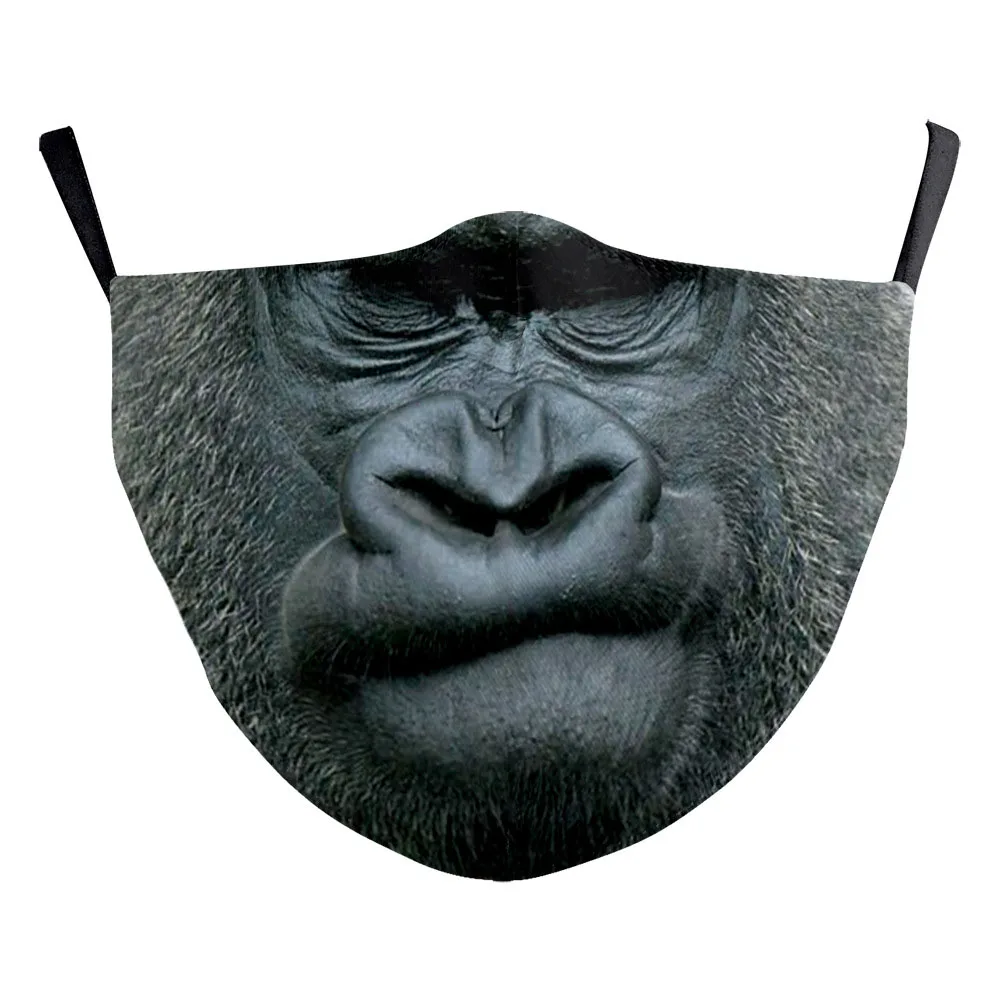 Дышащая Маска для взрослых женщин и мужчин косплея с изображением гориллы