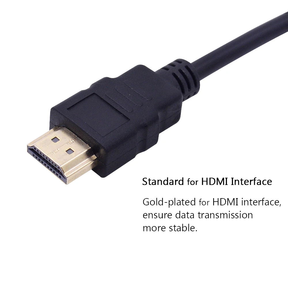 CHIPAL 1080P 720P адаптер микросхем для HDMI в VGA конвертер HDMI2VGA цифровой сигнальный кабель