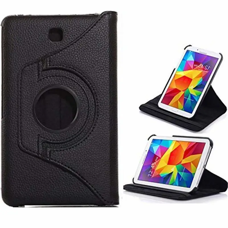 Чехол книжка из ПУ кожи для Samsung Galaxy Tab 4 8 0 дюйма с поворотом на 360 градусов|Чехлы