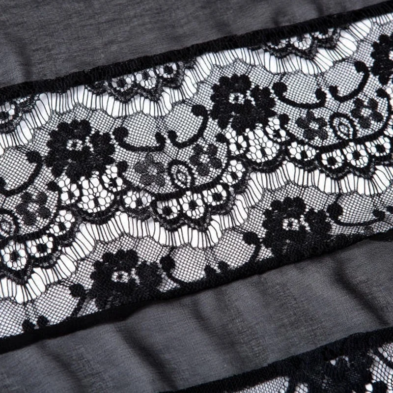 Женская Пляжная накидка Черная кружевная вязаная крючком кардиган с длинным