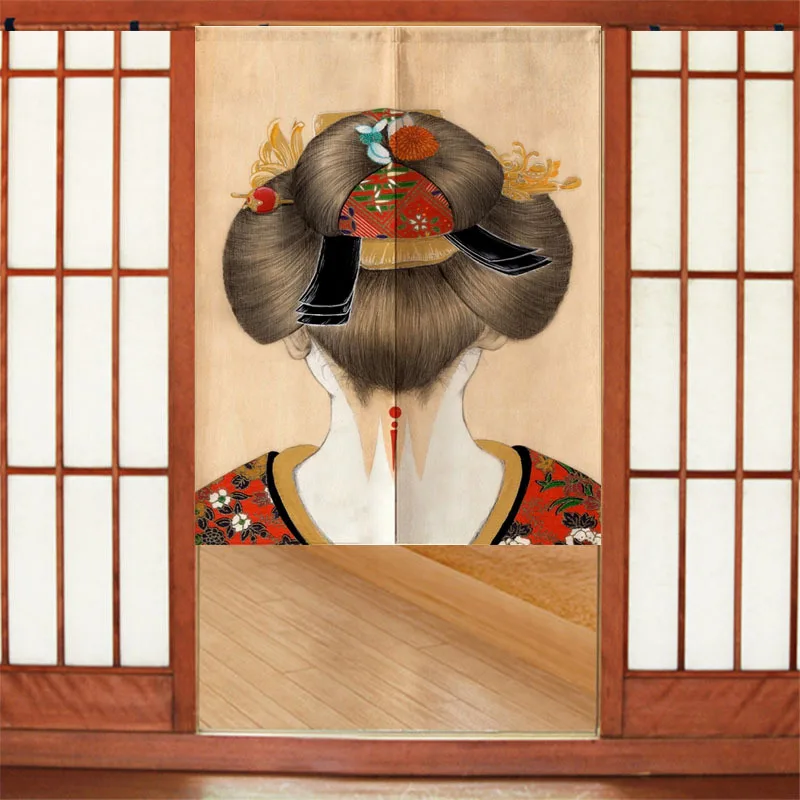 Японская дверная занавеска для гостиной кухни ванной комнаты Фен шуй|Занавески| |