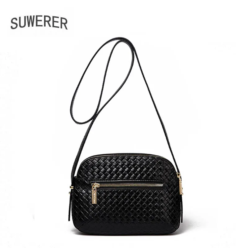 Women Genuine Leather bag  2020 New Fashion Shoulder Crossbody Bag Simple wild small square bag