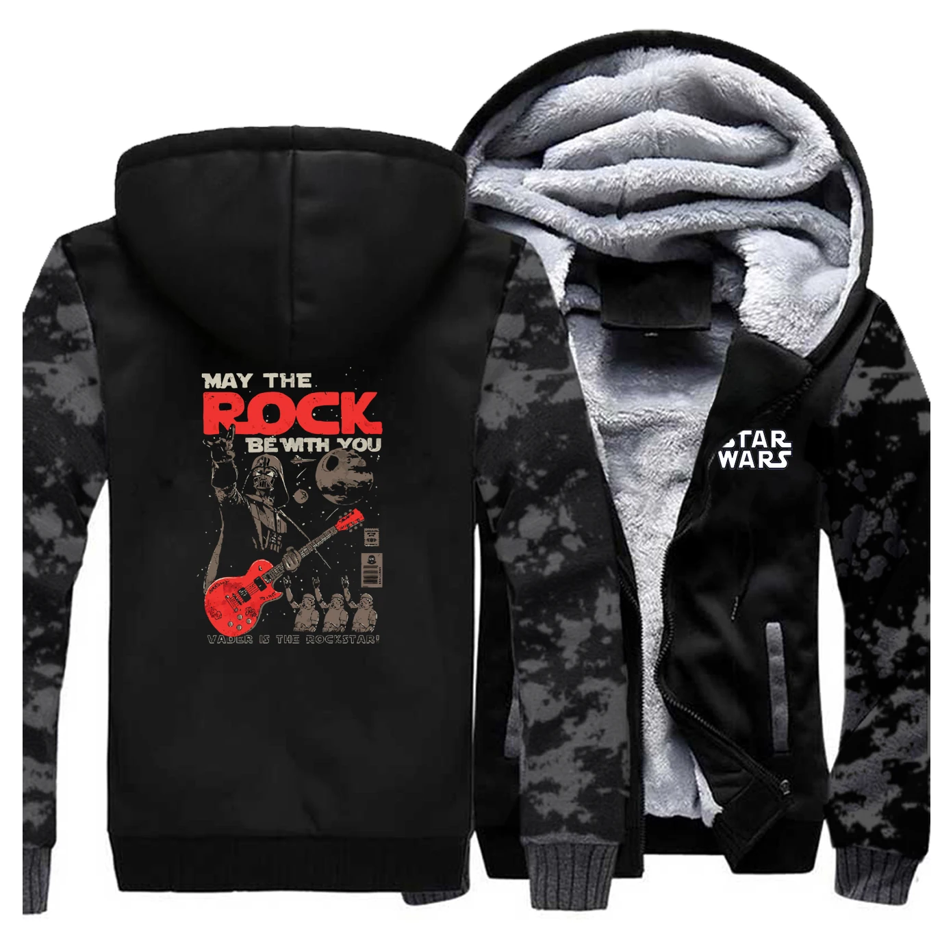 Забавная зимняя куртка для мужчин флисовая Толстая Теплая мужская и пальто может