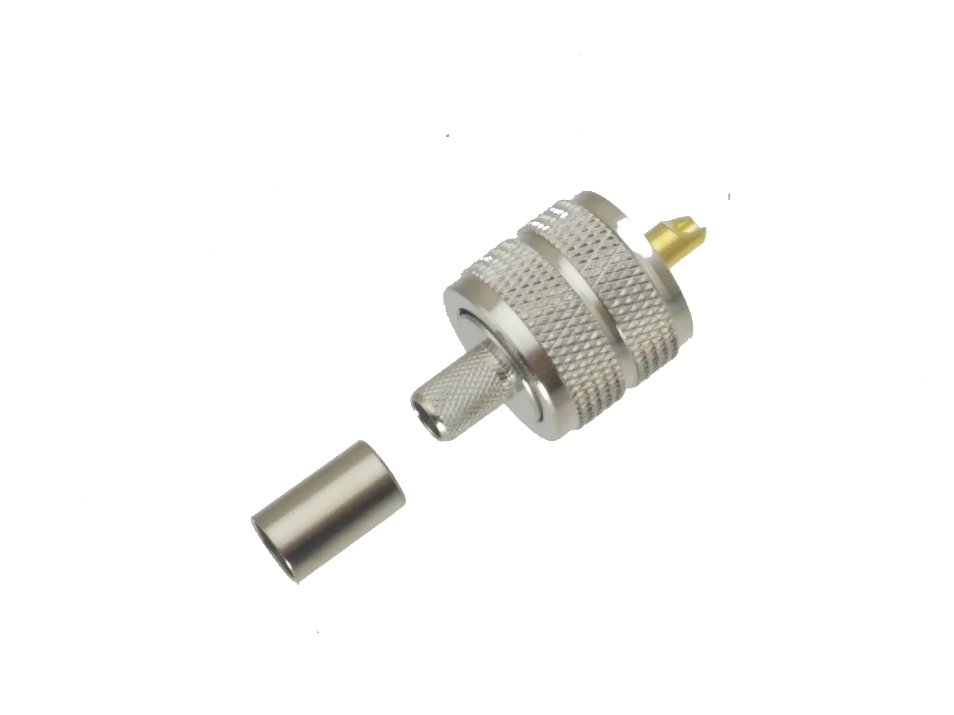 10 шт. разъем UHF PL259 штекер обжимной RG8X RG 8X LMR240 кабель прямой|cable connector crimp|cable connectorcable