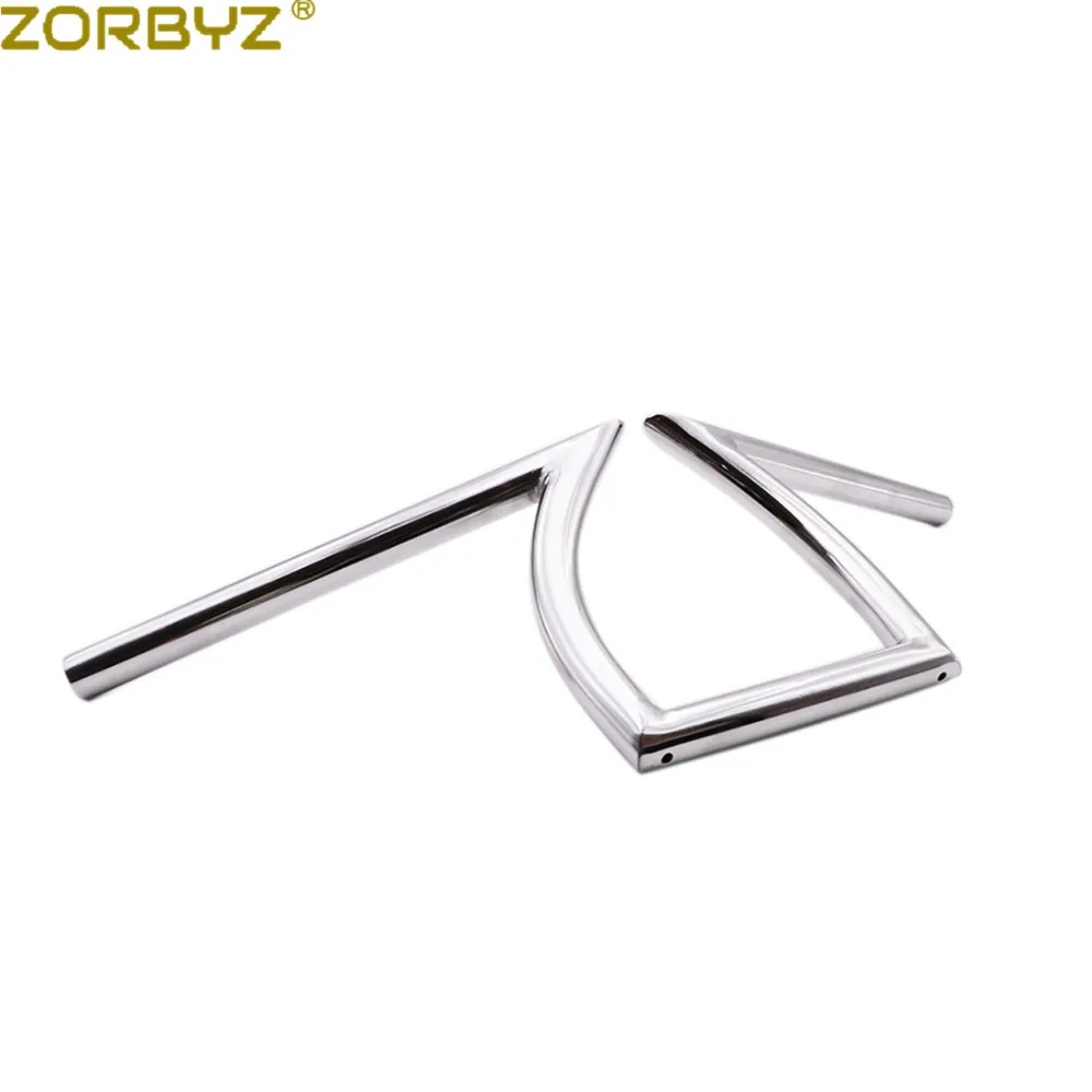 ZORBYZ " 25 мм мотоциклетные металлические черные/хромированные рукоятки Z для Harley Chopper Bobber на заказ