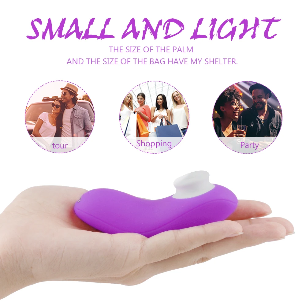 Вибратор PHANXY для клитора Мощный вибратор на присоске Стимулятор оральный