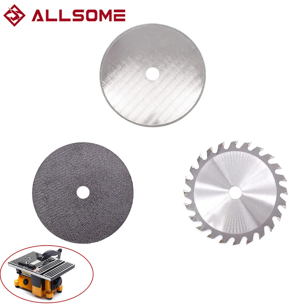 

ALLSOME Woodworking Saw Blade 100mm*12.7mm Table Saw Blade for Stone and Wood