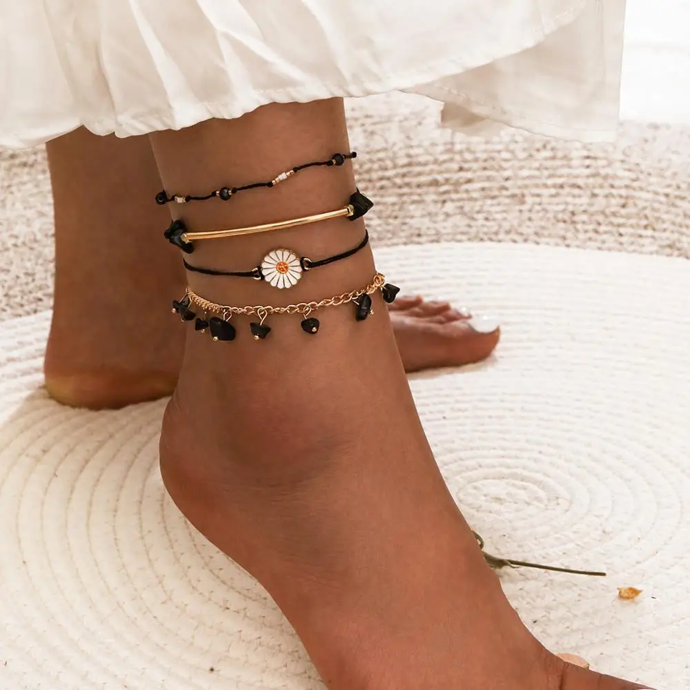 6 стилей винтажные богемные браслеты золотистого цвета с цепочкой для женщин и