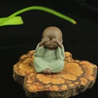 Набор керамических украшений для чая с изображением Будды, 3 шт.