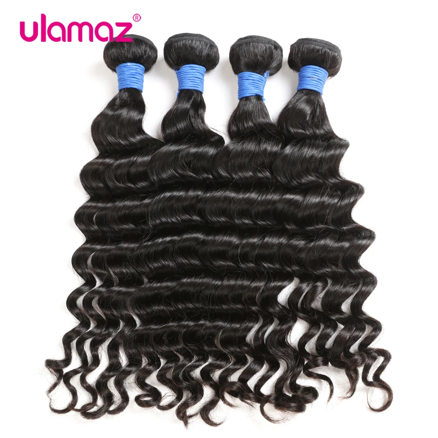 

Human Hair Bundles Natural Wave Bundles Unprocessed Virgin Human Hair Wet and Wavy Bundles Extension No Shedding No Tangling 613