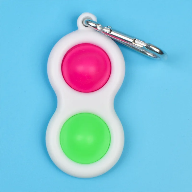 

New Fidget Toys Popete Push Pop Bubbles Toys Anti-stress Pop Its Simple Dimple Squeeze Toys For Boys Girls Gift Keychain