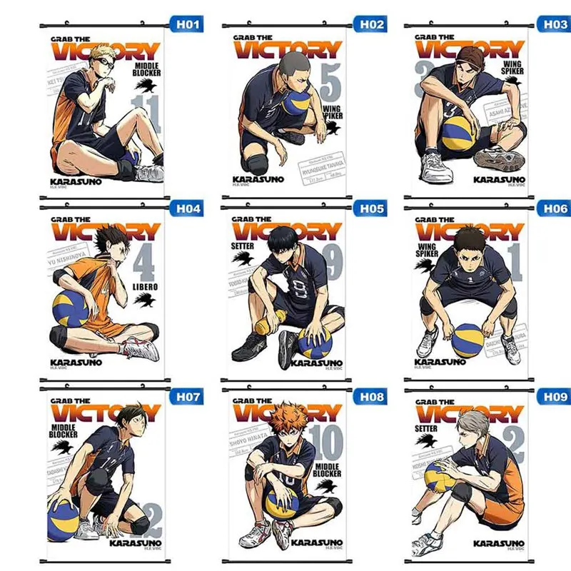 Аниме Манга Haikyuu! Прокрутки живописи 40x60 картина обои наклейки плакат|Рисование и