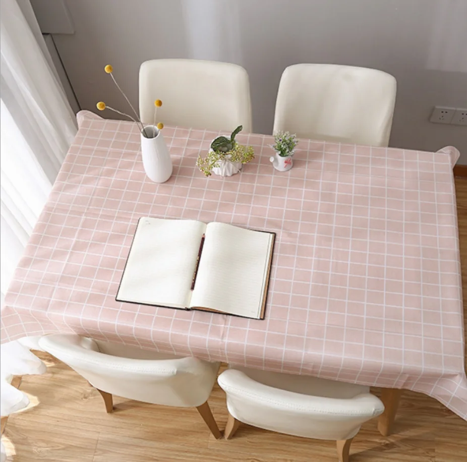 Домашняя маленькая свежая квадратная влагостойкая скатерть легко моется в