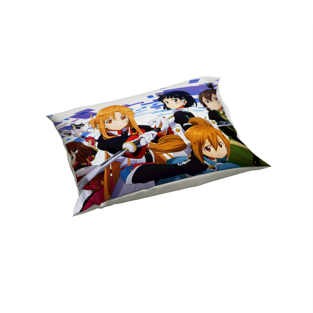 Набор постельного белья Sword Art Online 3D пододеяльник наволочки постельное белье из