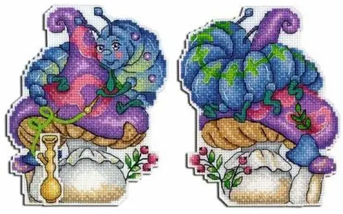 

BXT011Christmas DIY Kits New Style Counted Cross stich fridge magnets sticker Refrigerator Magnets Kids gift Home Decoration