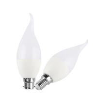 led candle bulb 7w pointed bulbpull tail bulb crystal chandelier special offer e14 living room warm whitecool white 220v