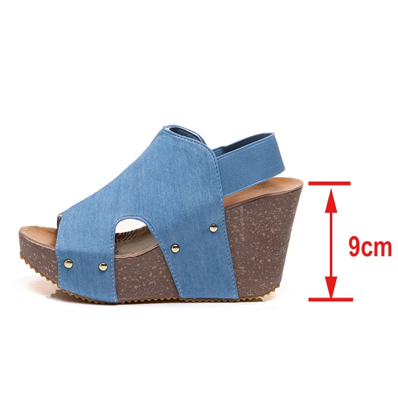 

Ladies Pumps Shoes Fashion Female Vintage Leopard High Heels Wedge Sandals Women 2021 Platform Peep Toe Woman Footwear Plus Size